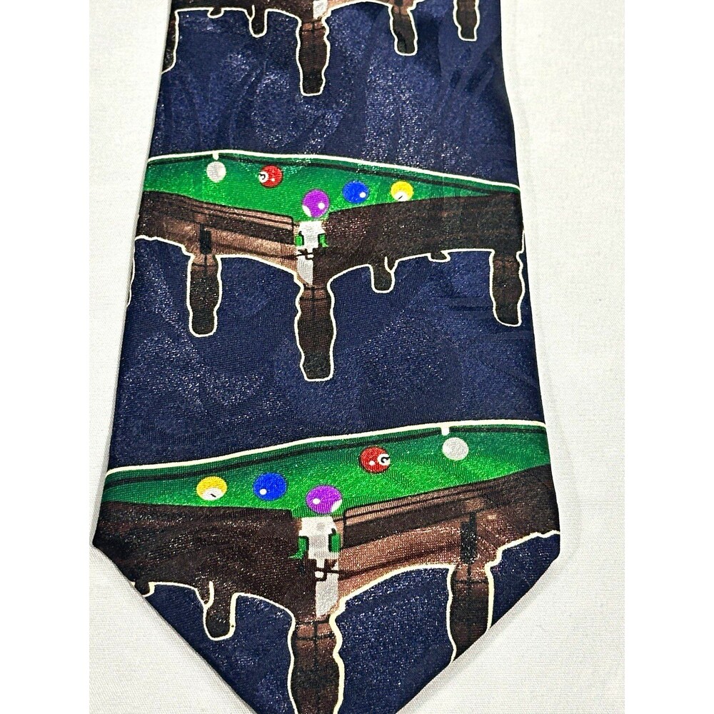 Billiards Pool Table Cue Ball Novelty Necktie Steven Harris New Without Tags